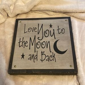 Wooden decor! Would be so cute in a nursery!